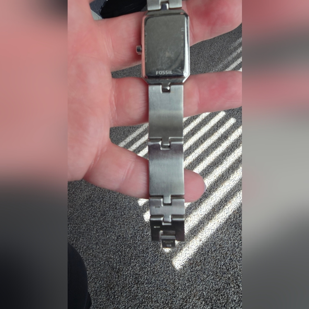 Fossil Silver Rectangular Watch - image 2